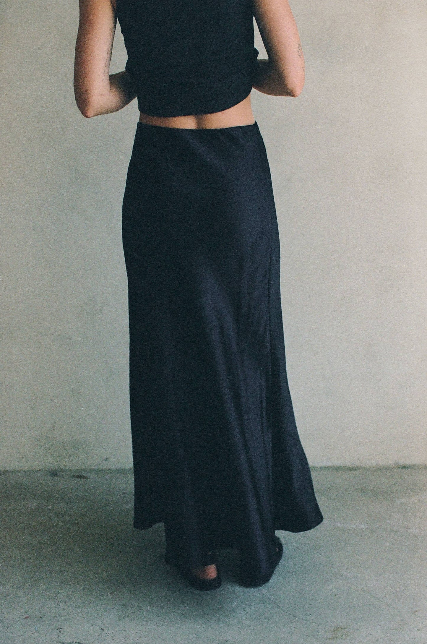 Satin Maxi Skirt