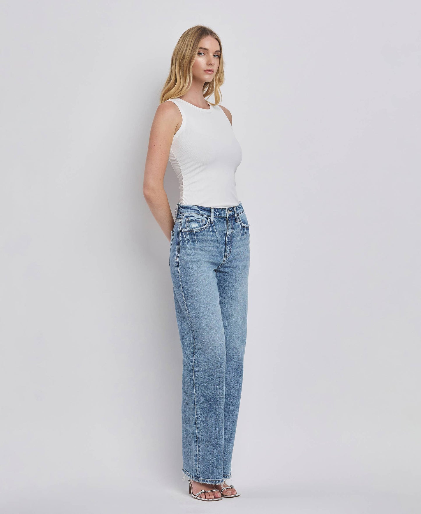 Vervet 90'S SUPER HIGH RISE WIDE JEANS