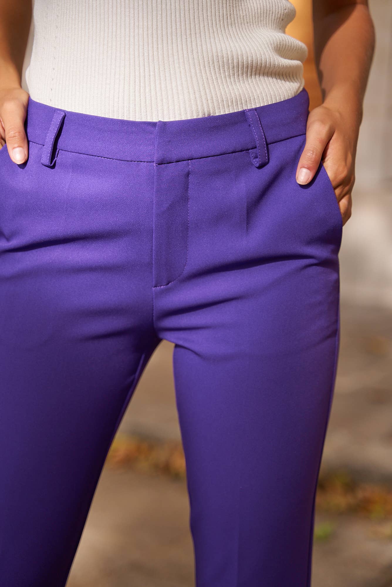 Signature High Waist Cigarette Pants