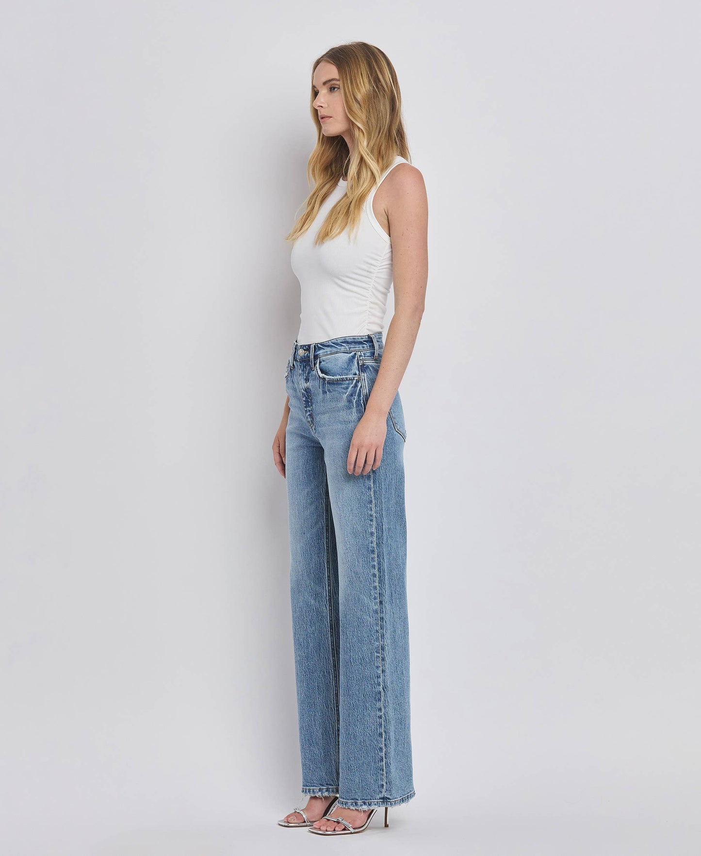 Vervet 90'S SUPER HIGH RISE WIDE JEANS