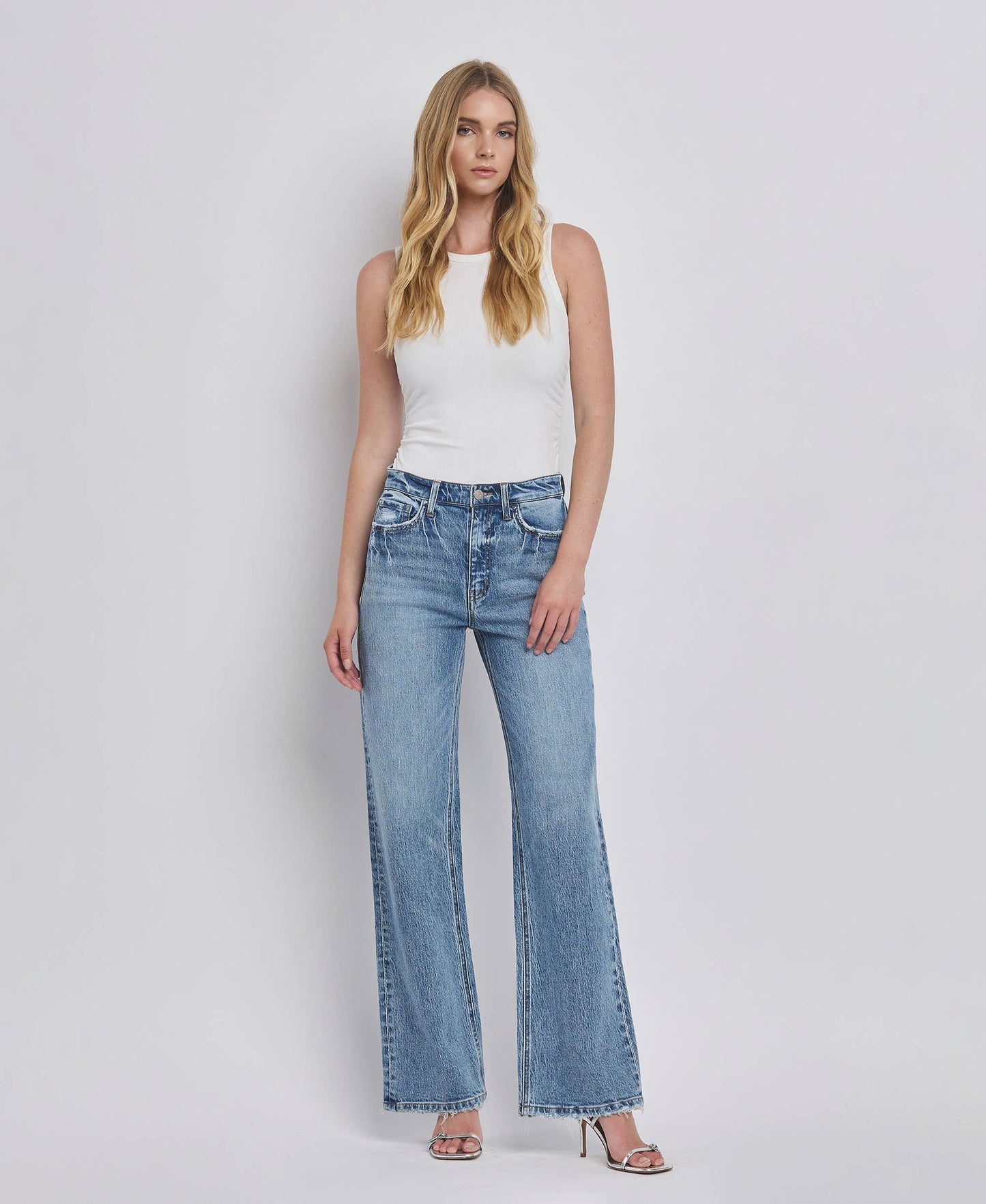 Vervet 90'S SUPER HIGH RISE WIDE JEANS