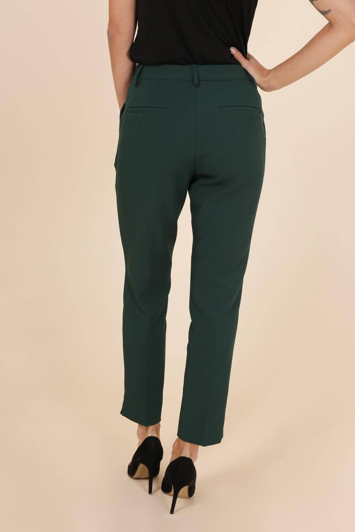 Signature High Waist Cigarette Pants