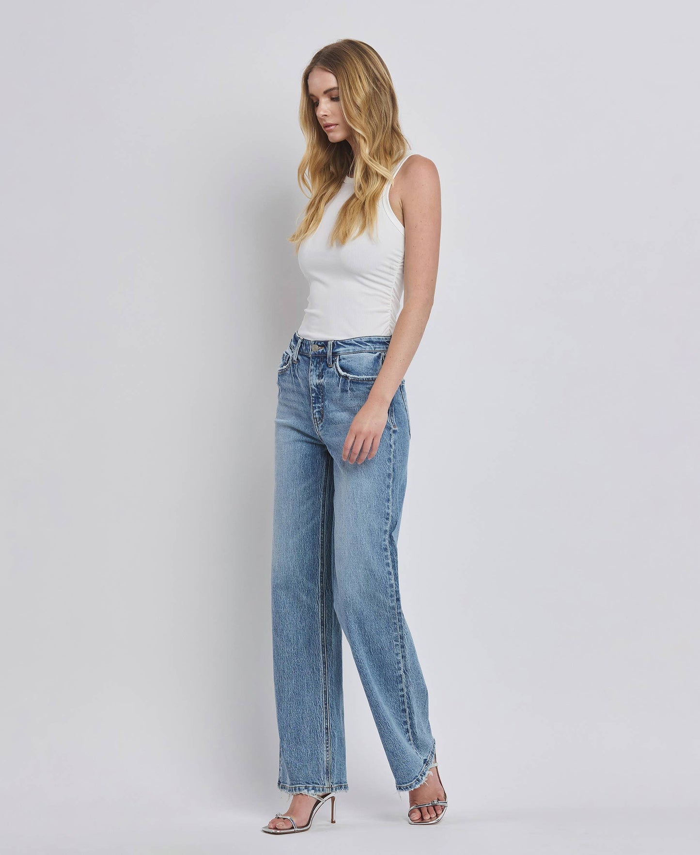 Vervet 90'S SUPER HIGH RISE WIDE JEANS