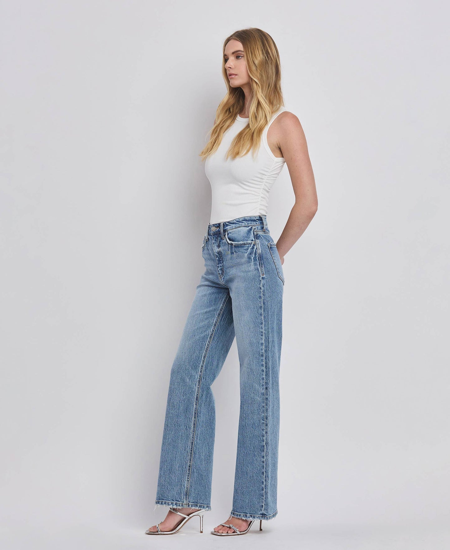 Vervet 90'S SUPER HIGH RISE WIDE JEANS