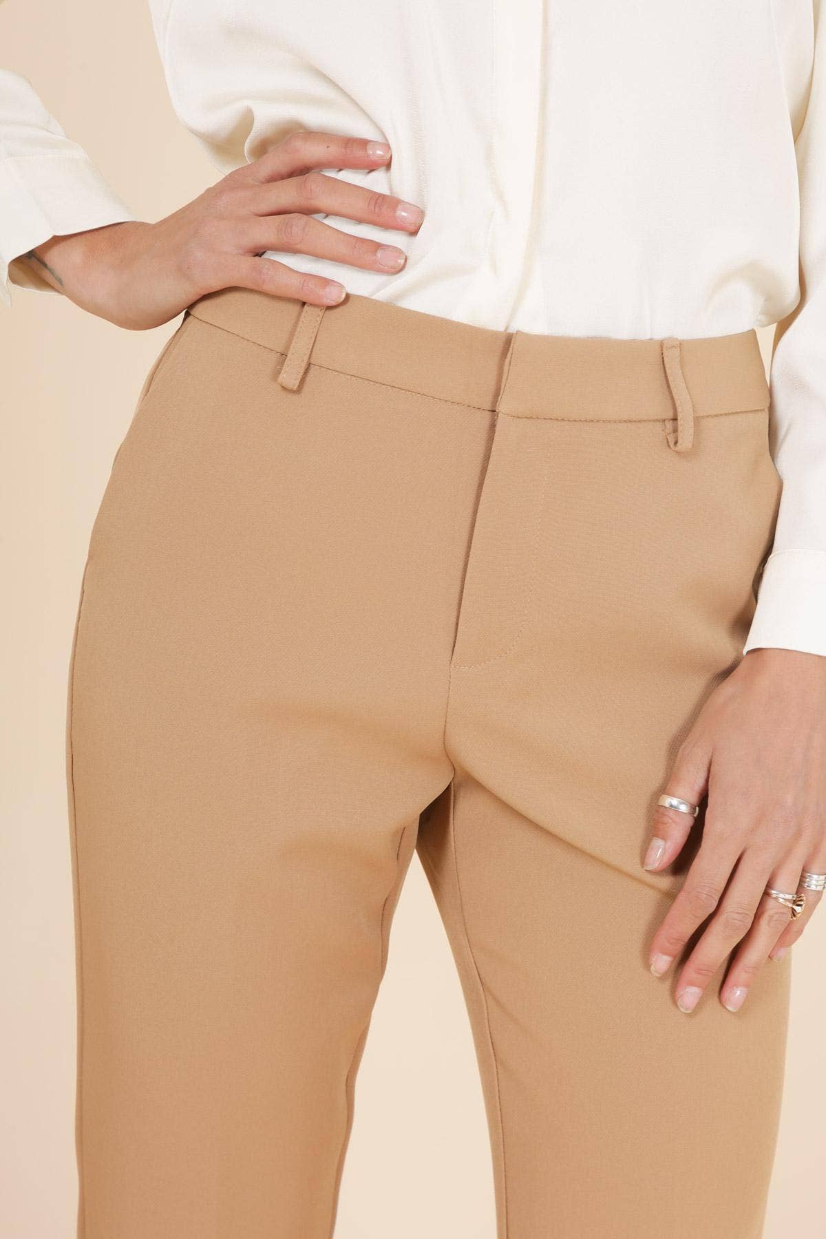 Signature High Waist Cigarette Pants