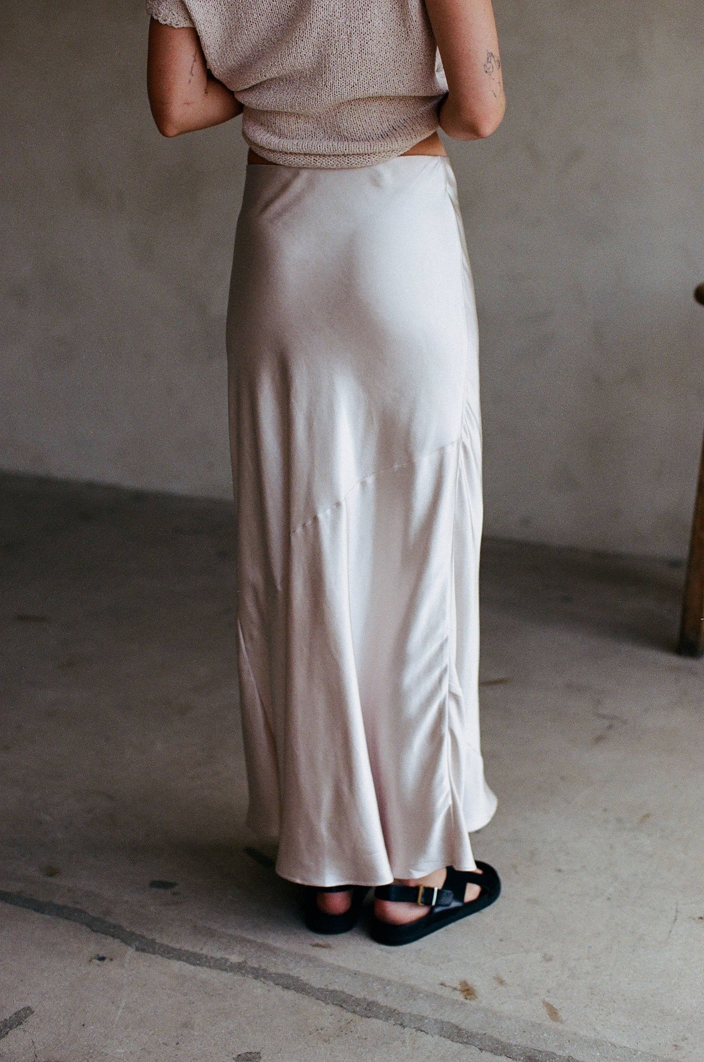 Satin Maxi Skirt
