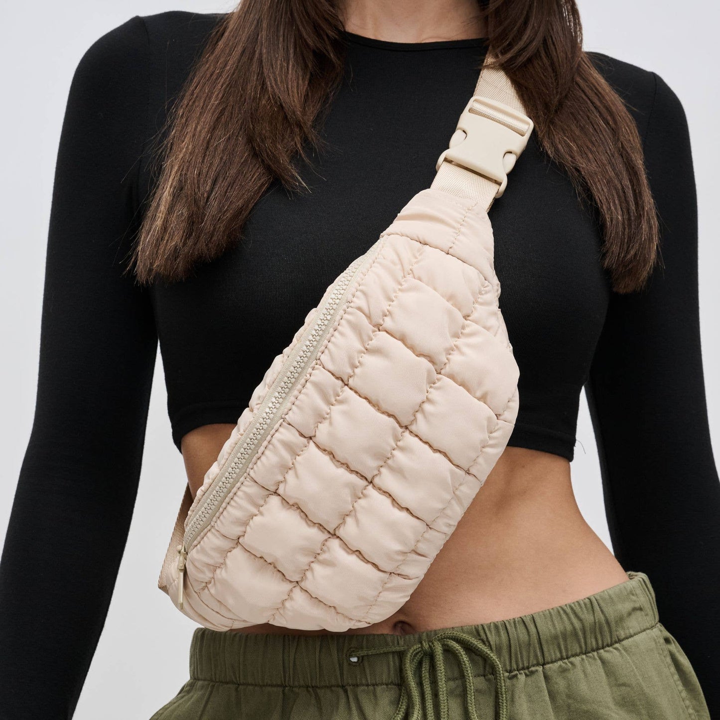 Resurgence - Quilted Puffer Nylon Belt Bag