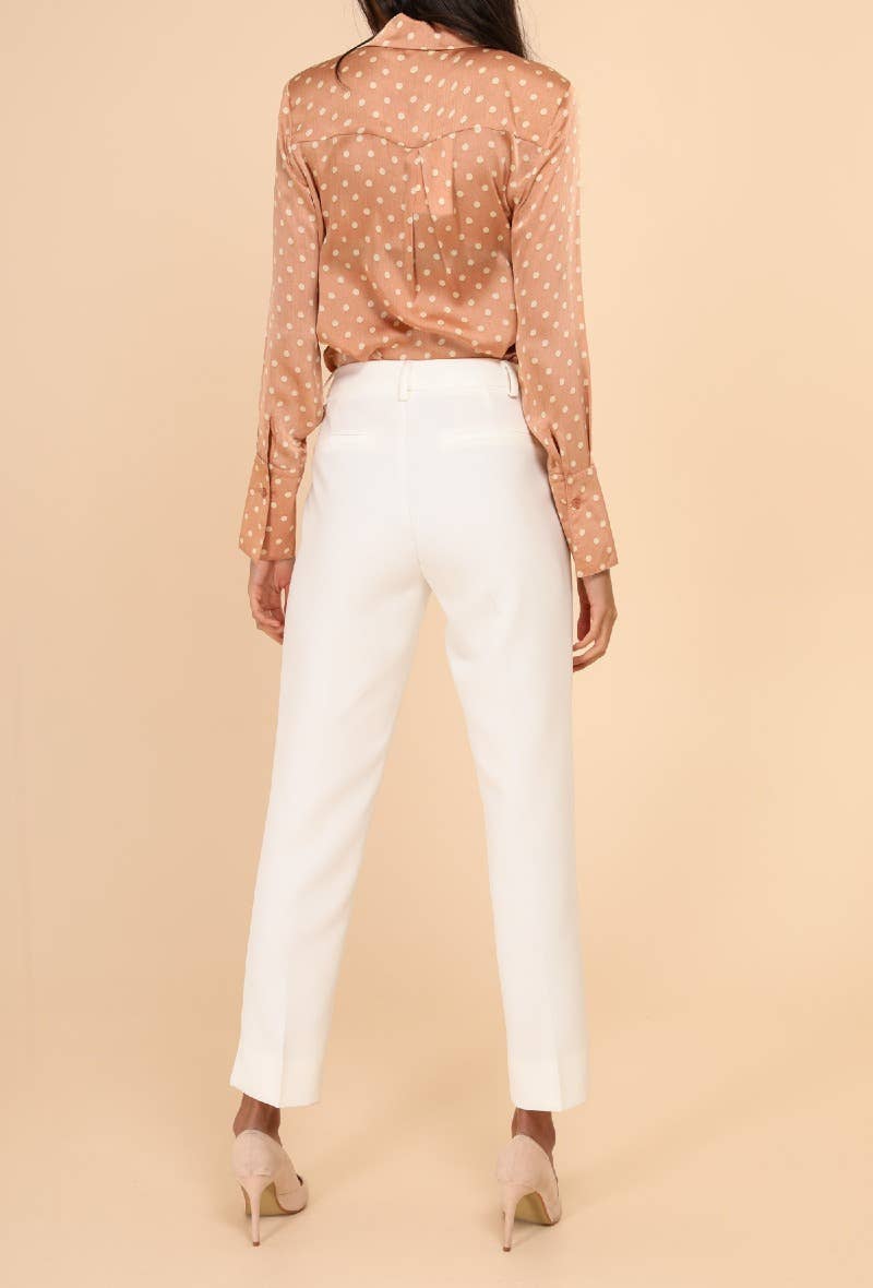 Signature High Waist Cigarette Pants