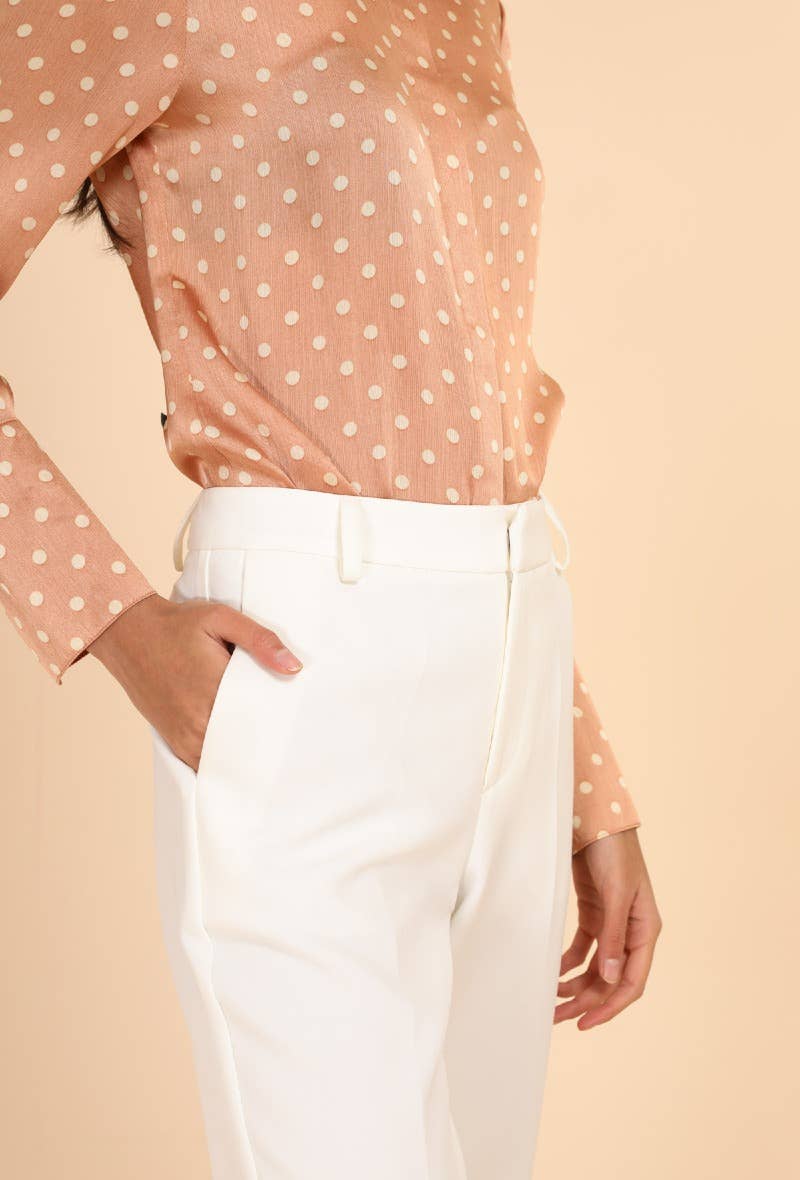 Signature High Waist Cigarette Pants