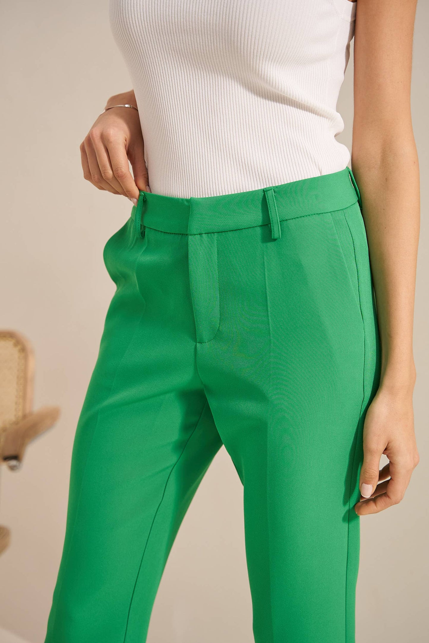 Signature High Waist Cigarette Pants