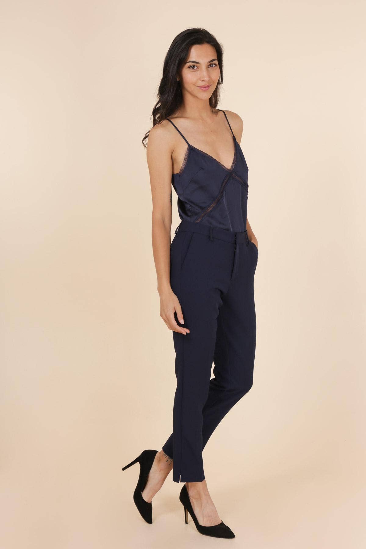 Signature High Waist Cigarette Pants