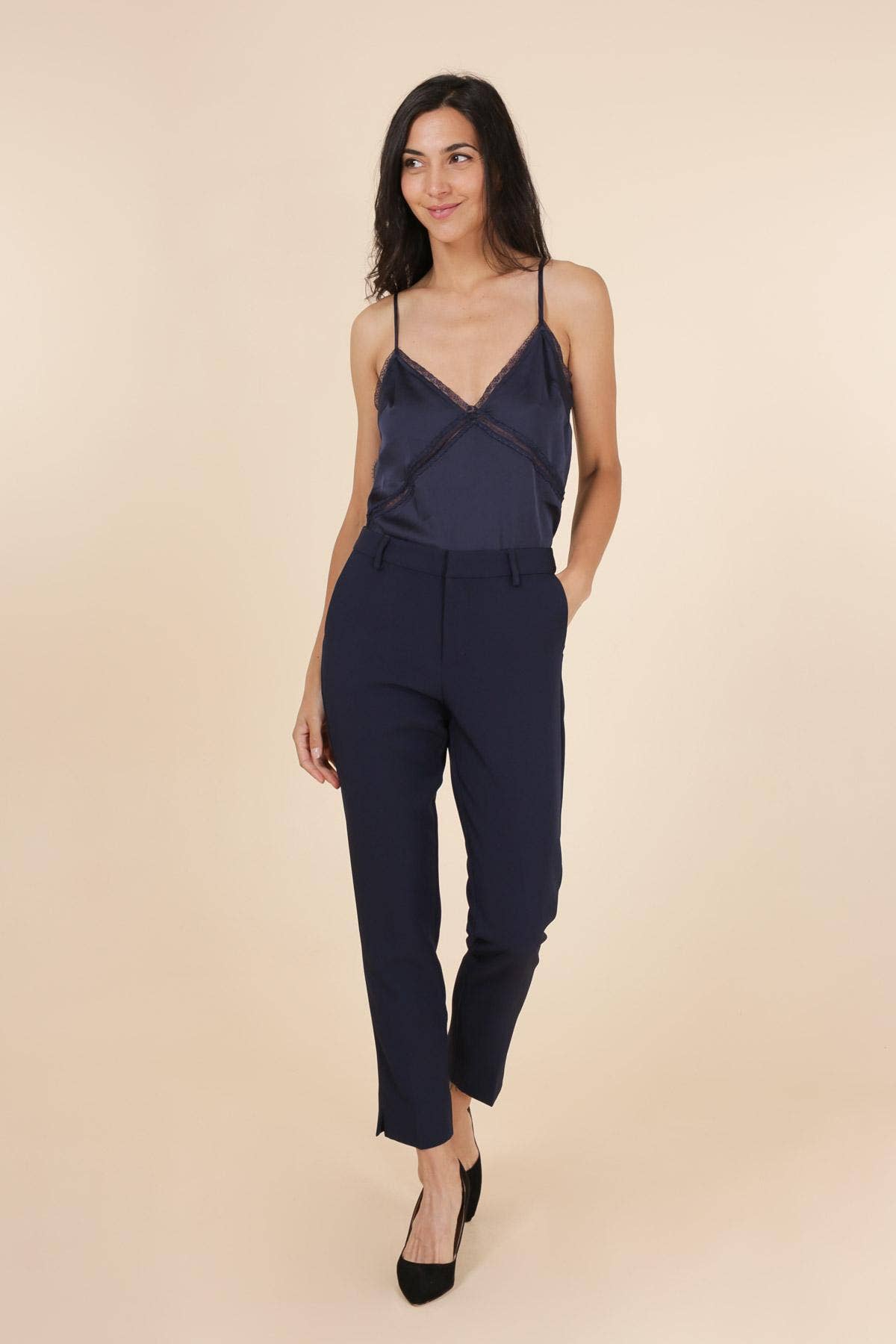 Signature High Waist Cigarette Pants