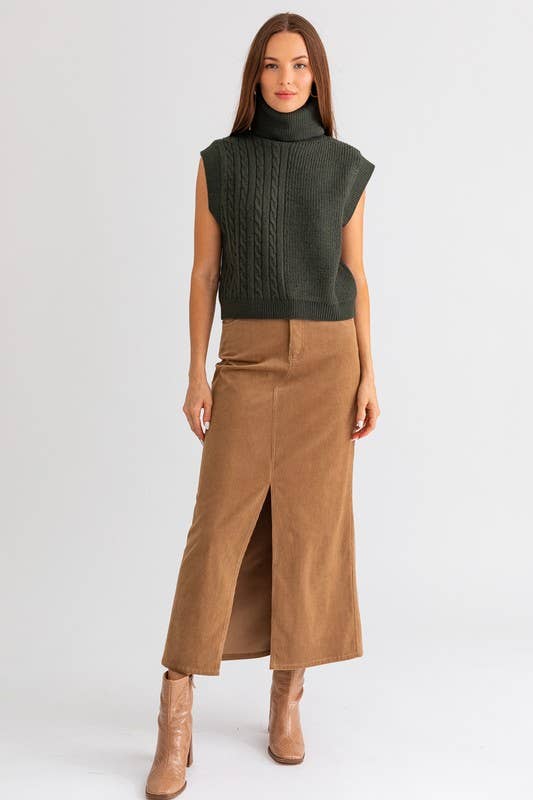 Turtle Neck Sweater Vest