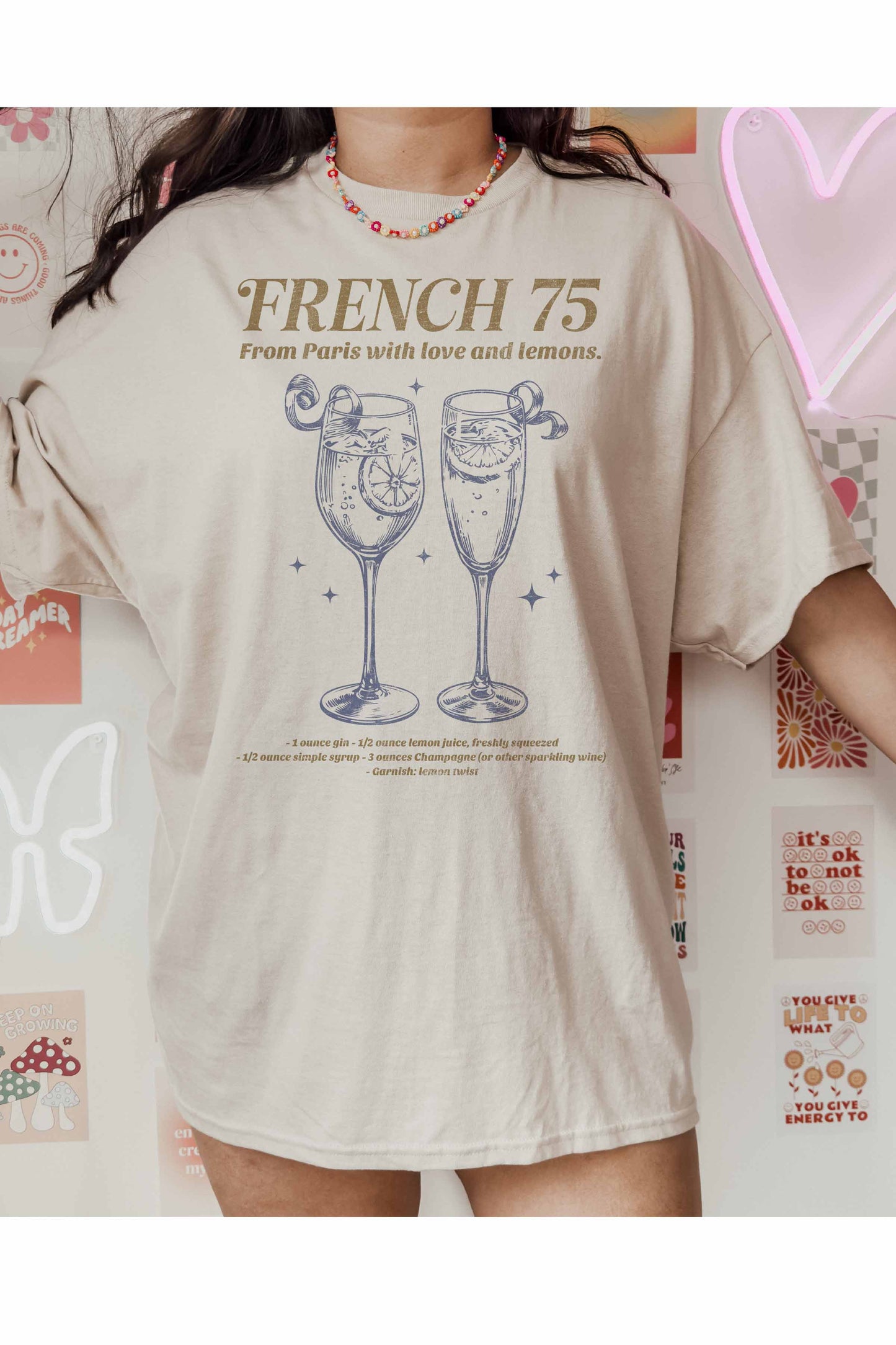 FRENCH 75 OVERSIZED TEE