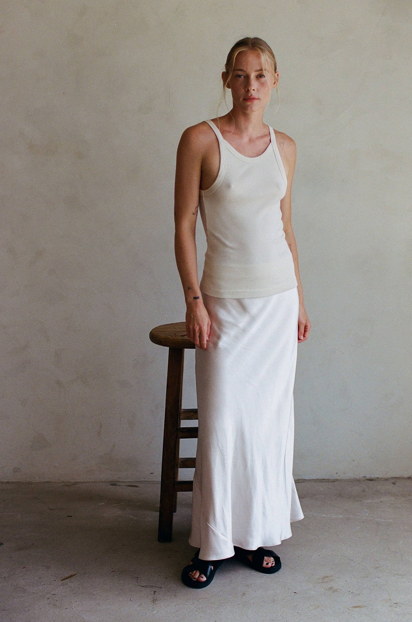 Satin Maxi Skirt